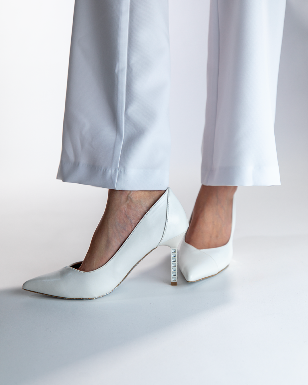Patent jewel pumps