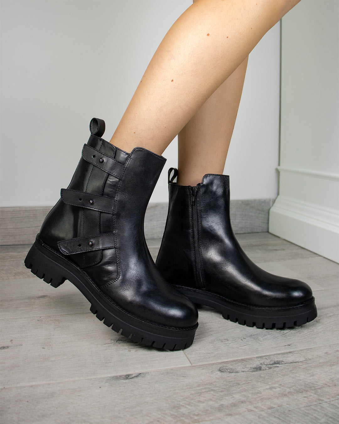 Stivali Beijing in pelle