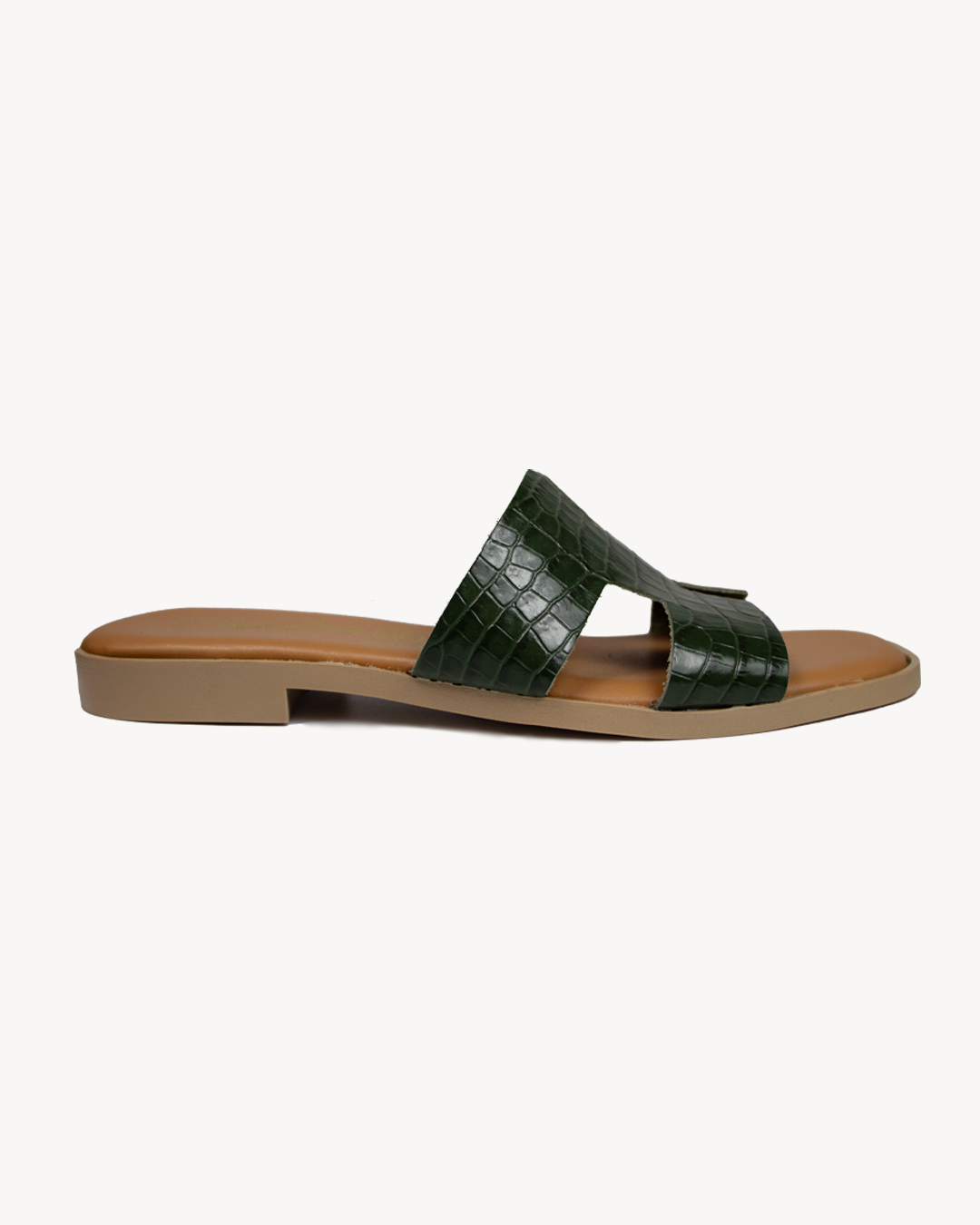 H leather sandal