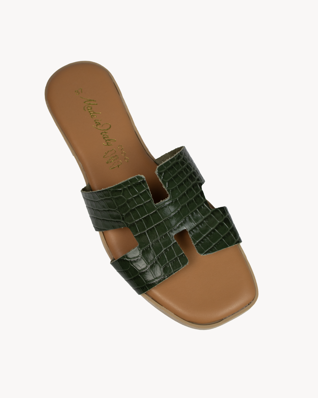 H leather sandal