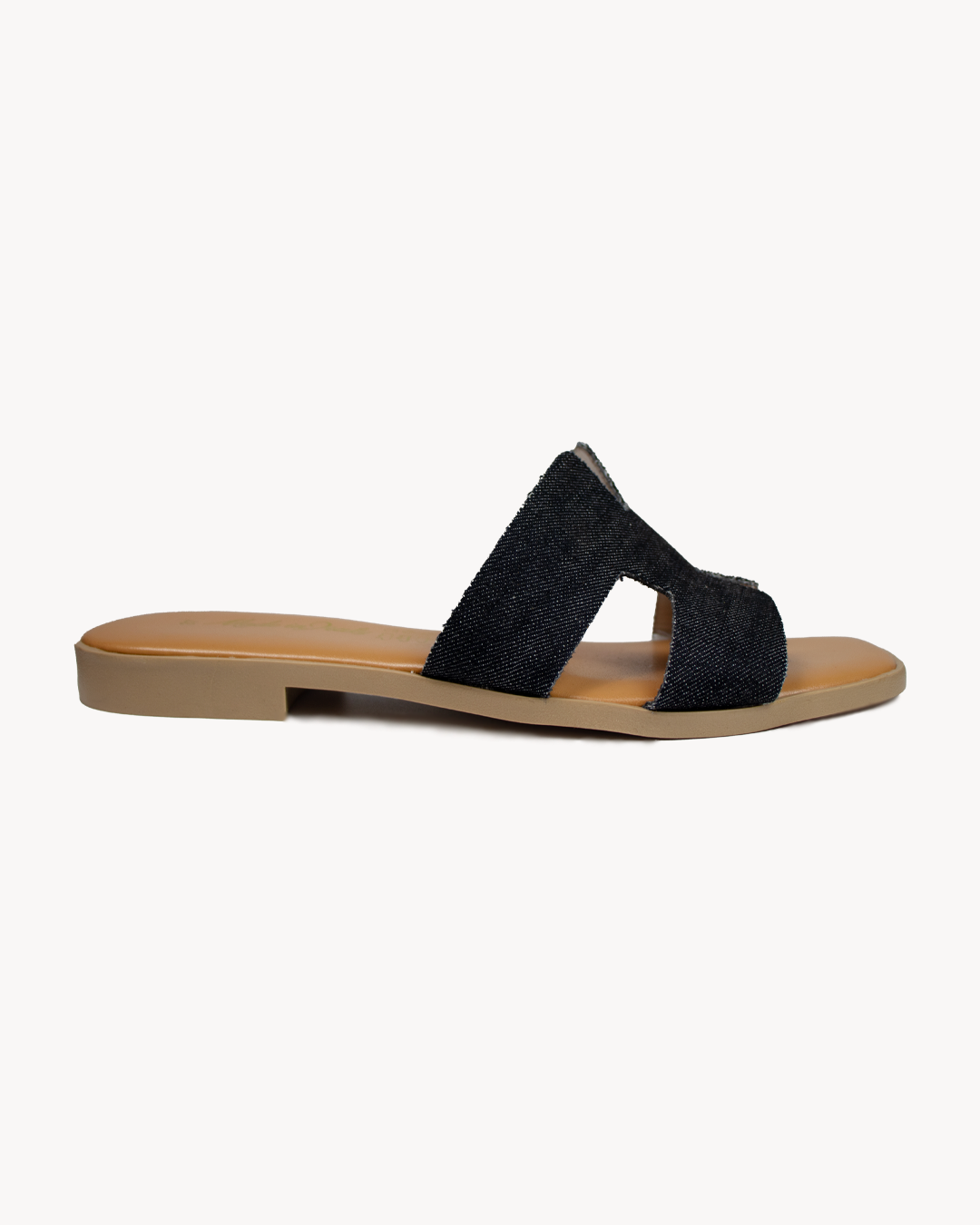 H denim sandal