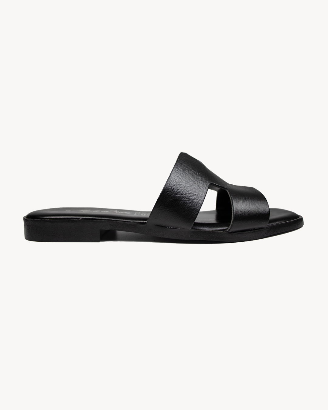 H leather sandal