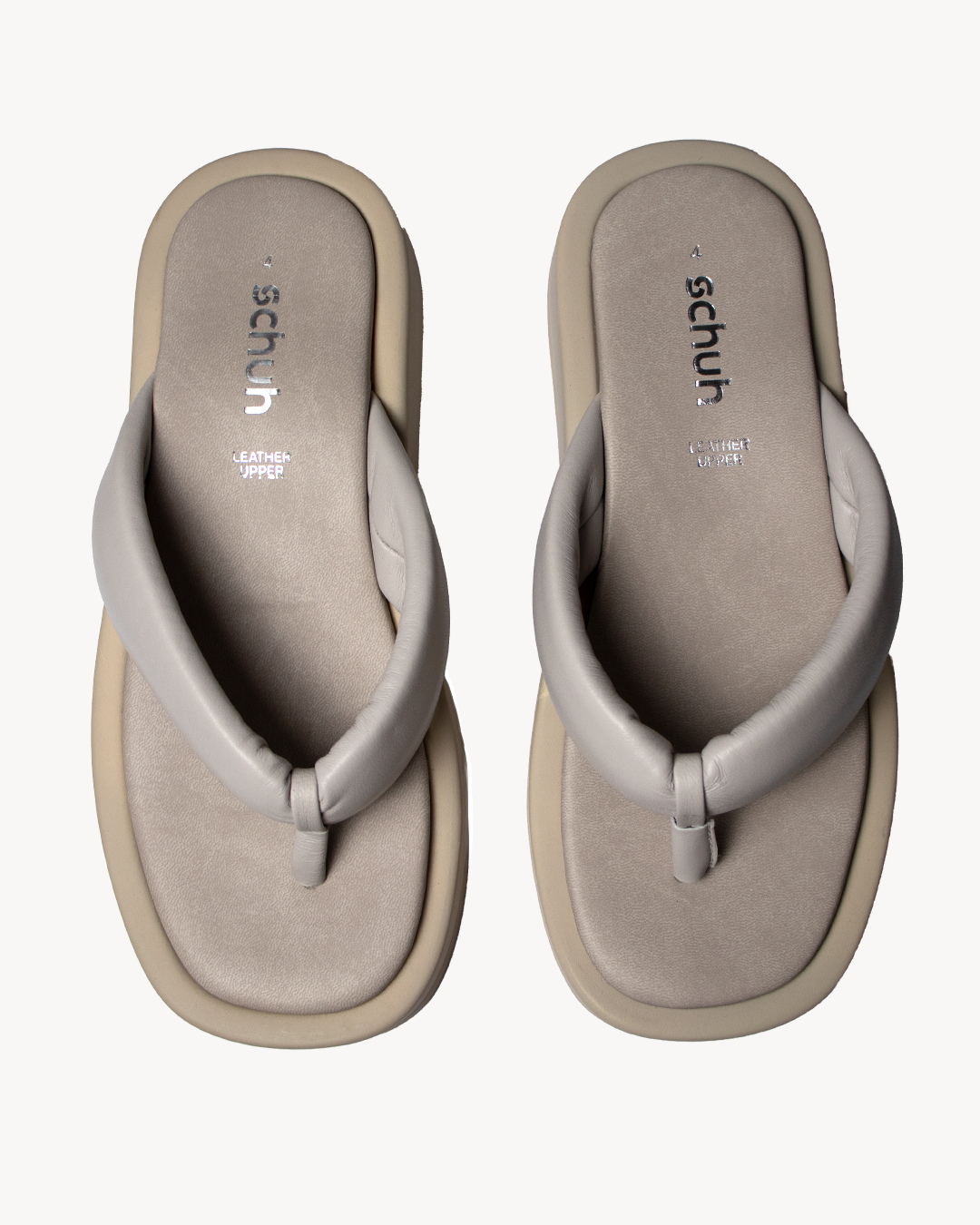 Leather flip flop sandal