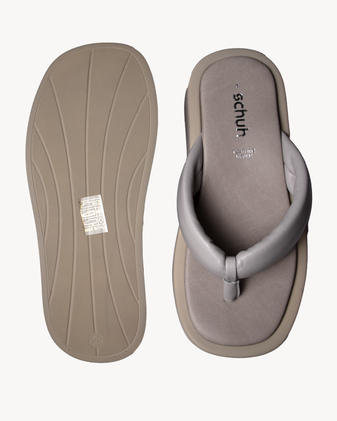 Leather flip flop sandal