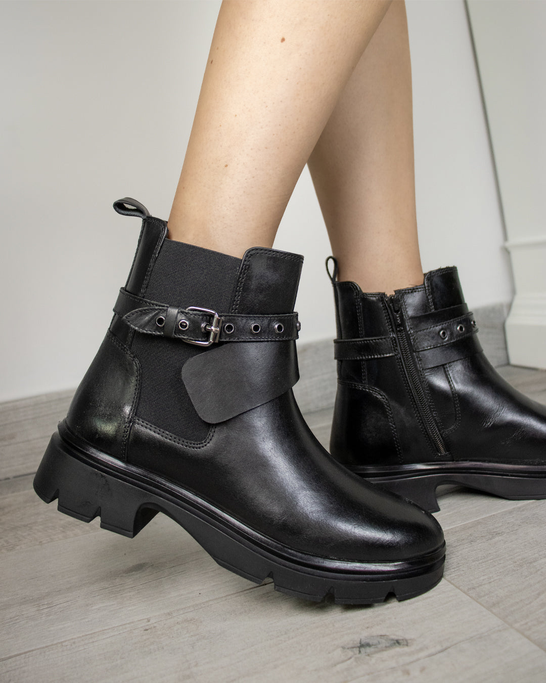 Stivali Melbourne in pelle