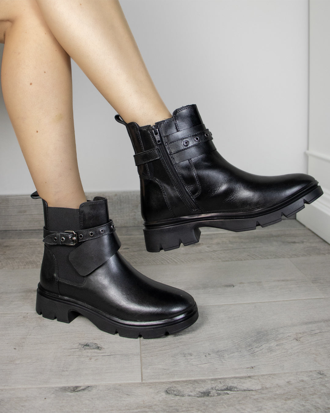 Stivali Melbourne in pelle