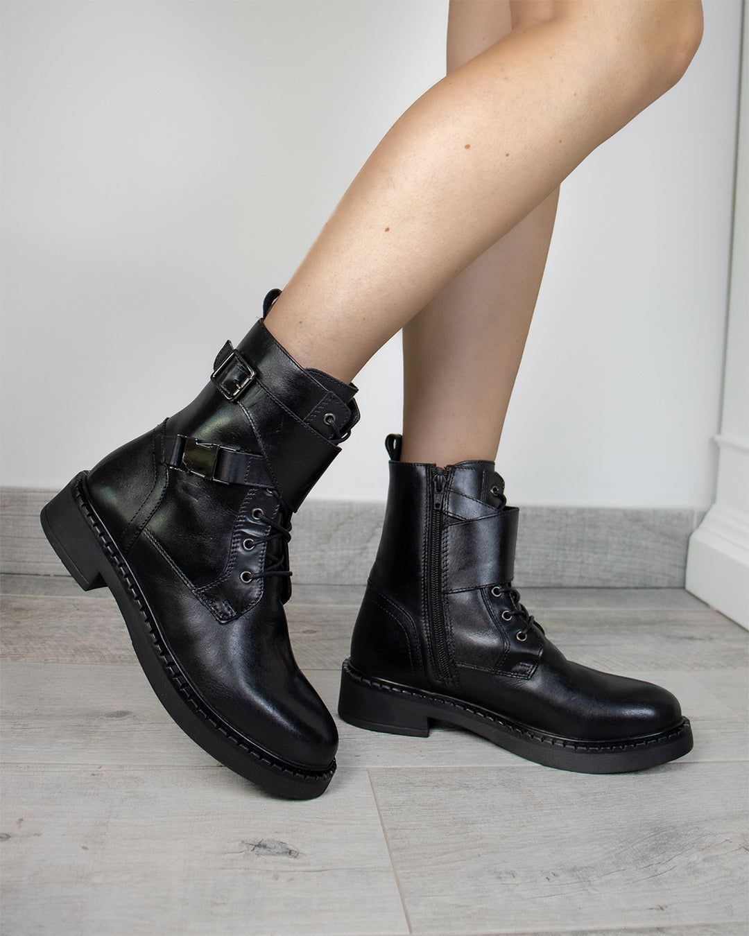 Stivali Shanghai in pelle