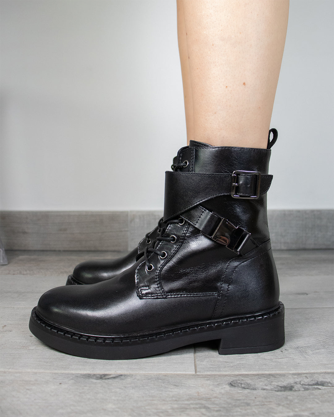 Stivali Shanghai in pelle