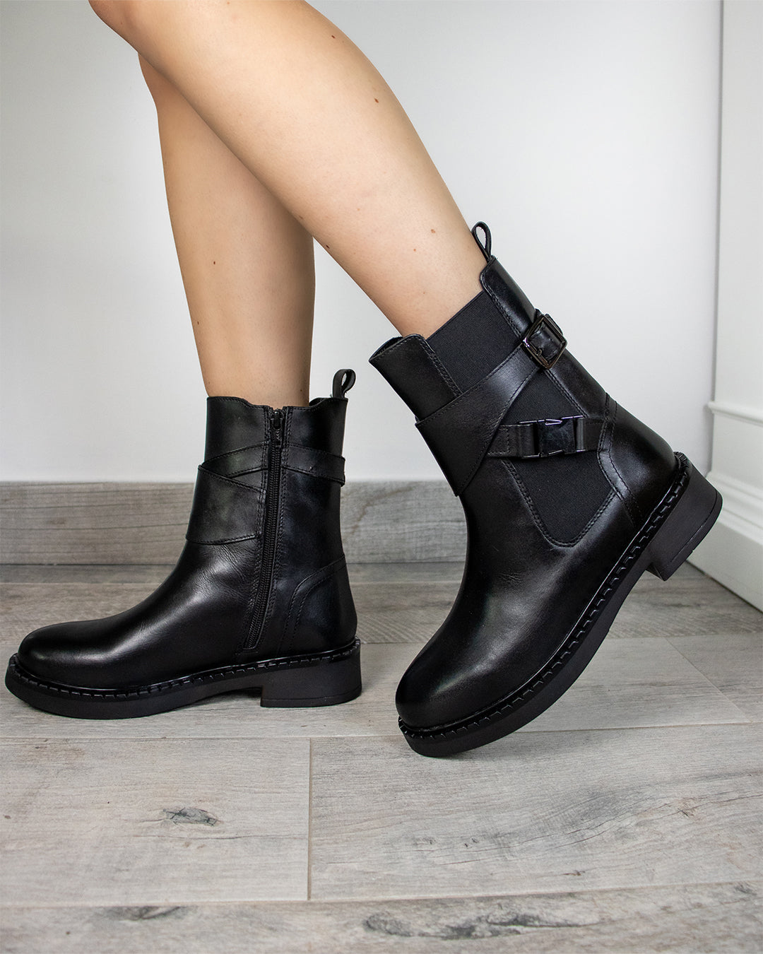 Stivali Sydney in pelle