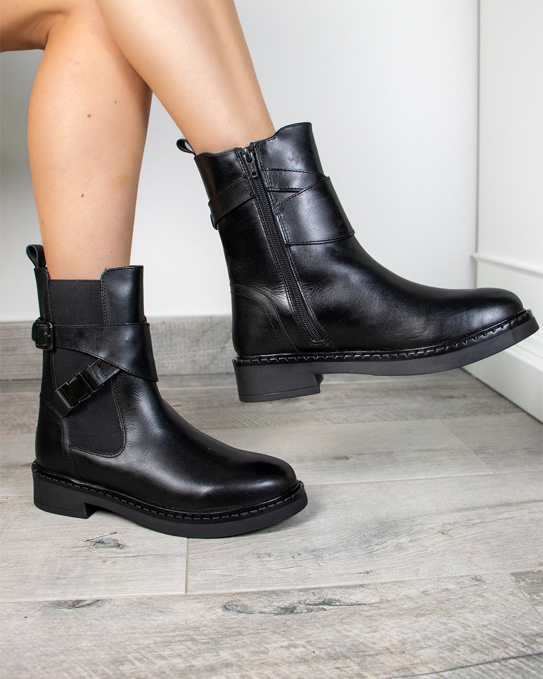 Stivali Sydney in pelle