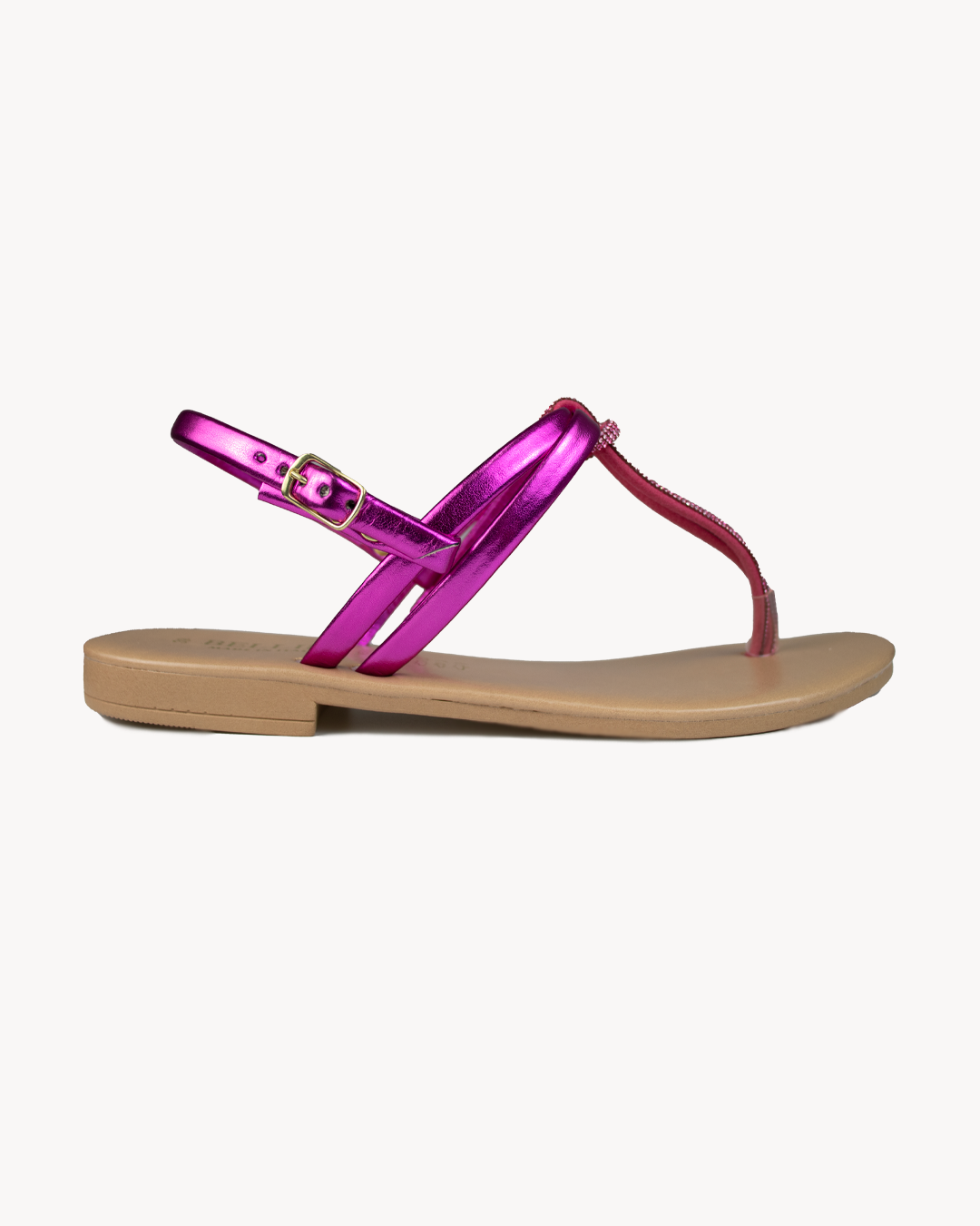 Sandalo donna Bellini Nodo in vera pelle con strass