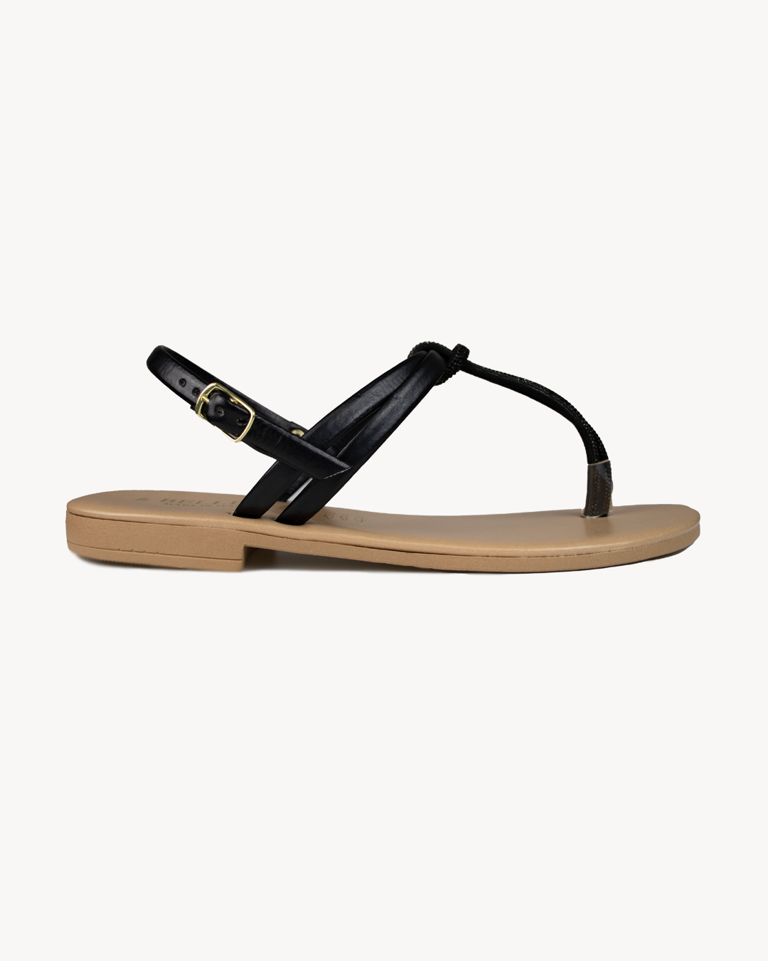 Sandalo donna Bellini Nodo in vera pelle con strass