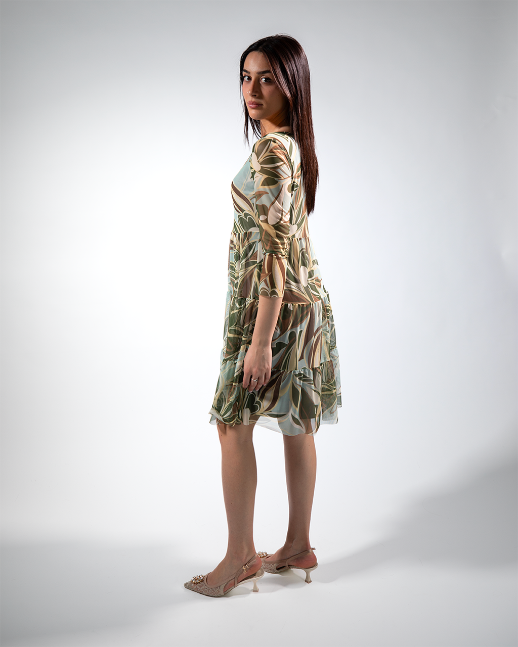 Slingback in pizzo