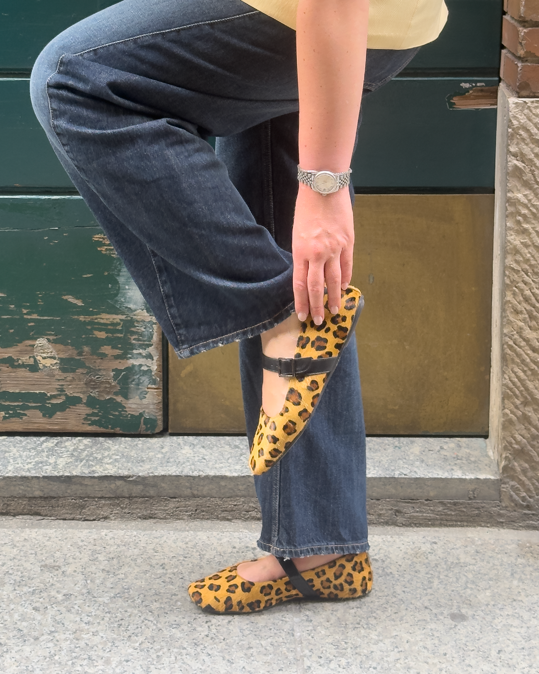 Ballerine in pelle