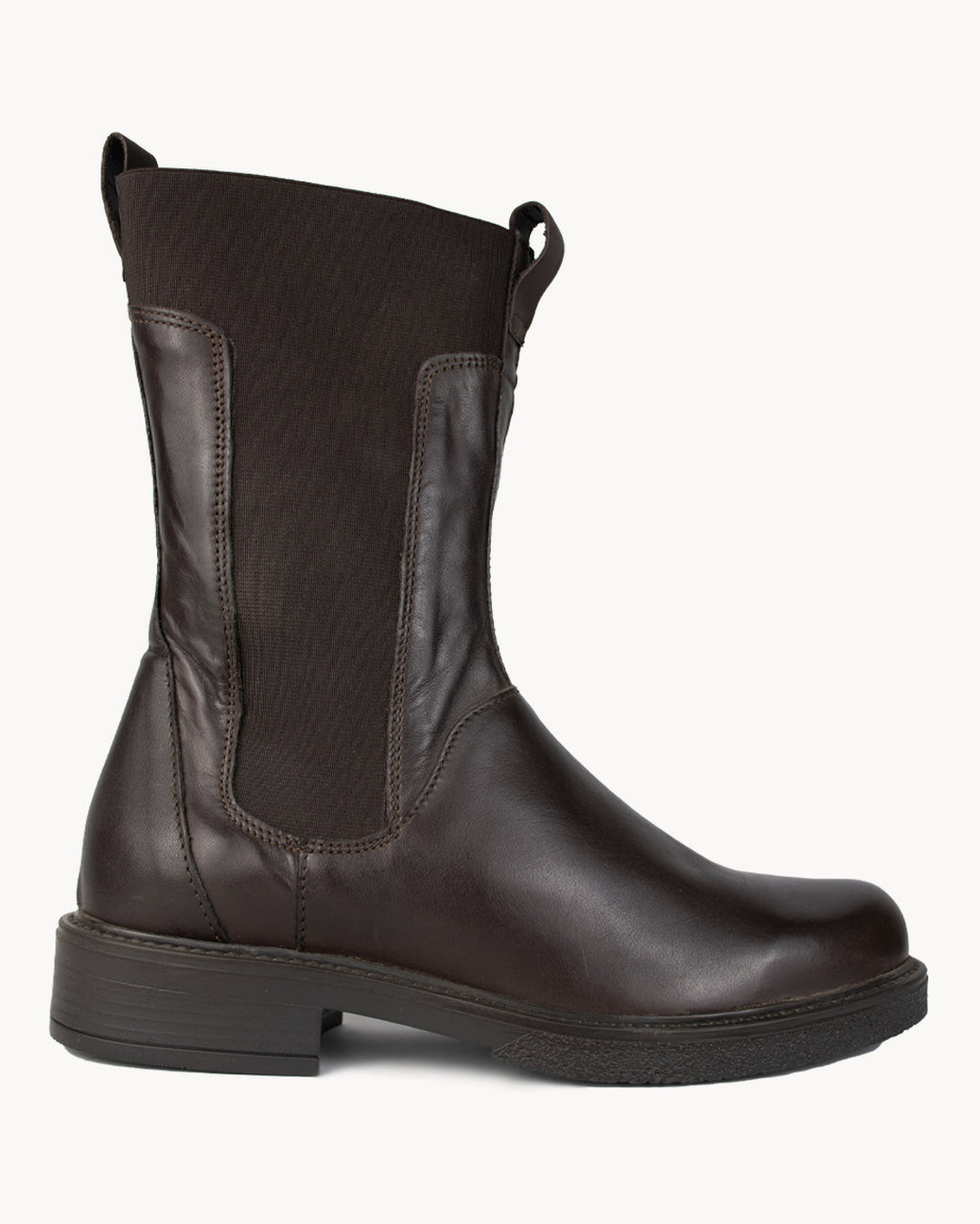 Leather ankle boots
