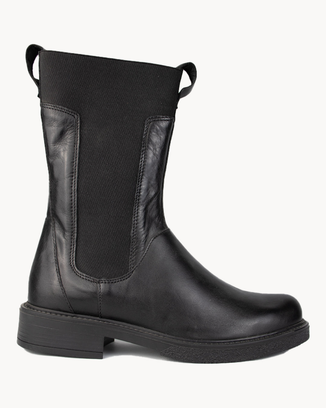 Leather ankle boots