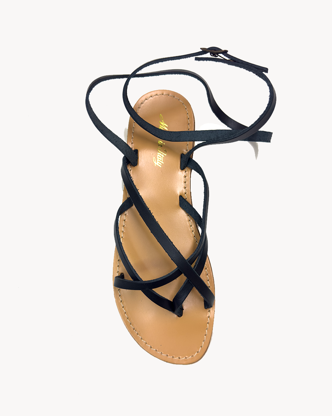 Sandalo donna Grecia in pelle con cinturino