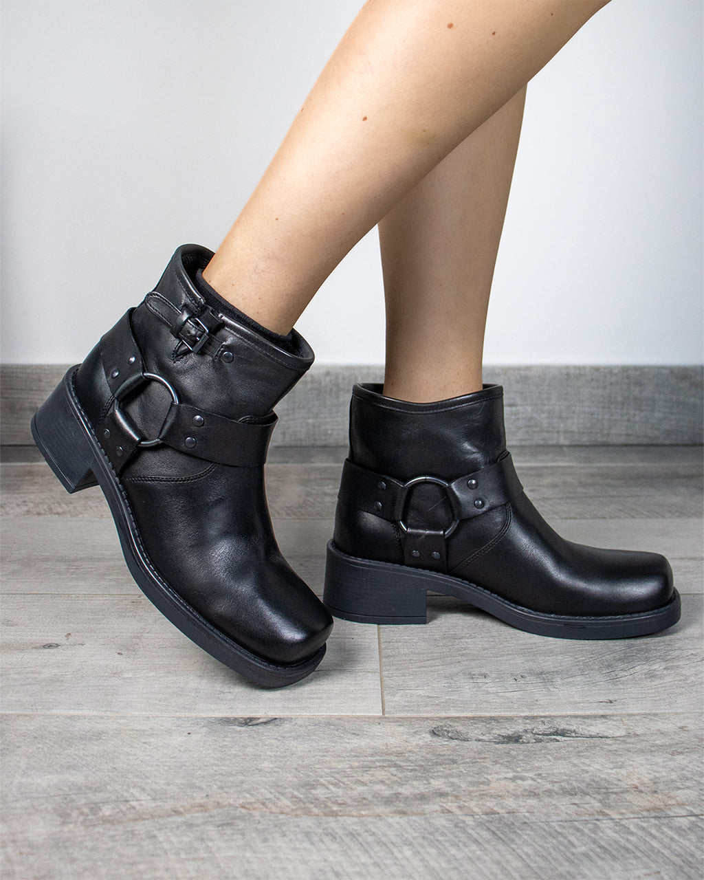 Stivali Boston in pelle