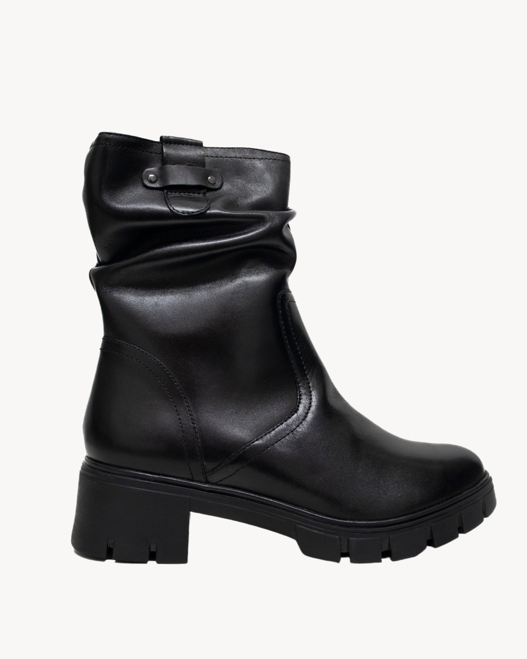 Leather Biker Boots