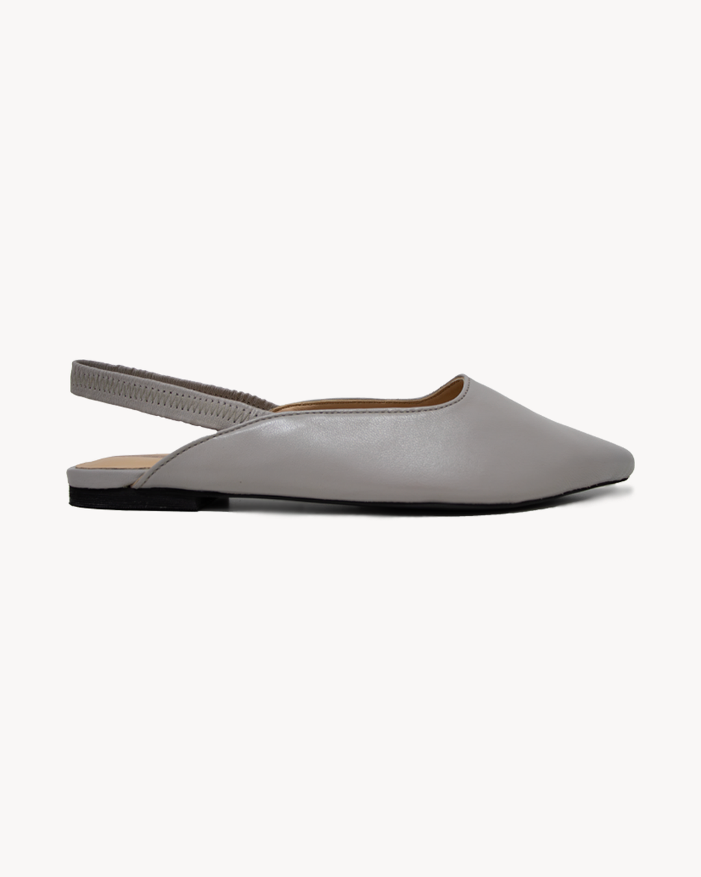 Leather slingbacks