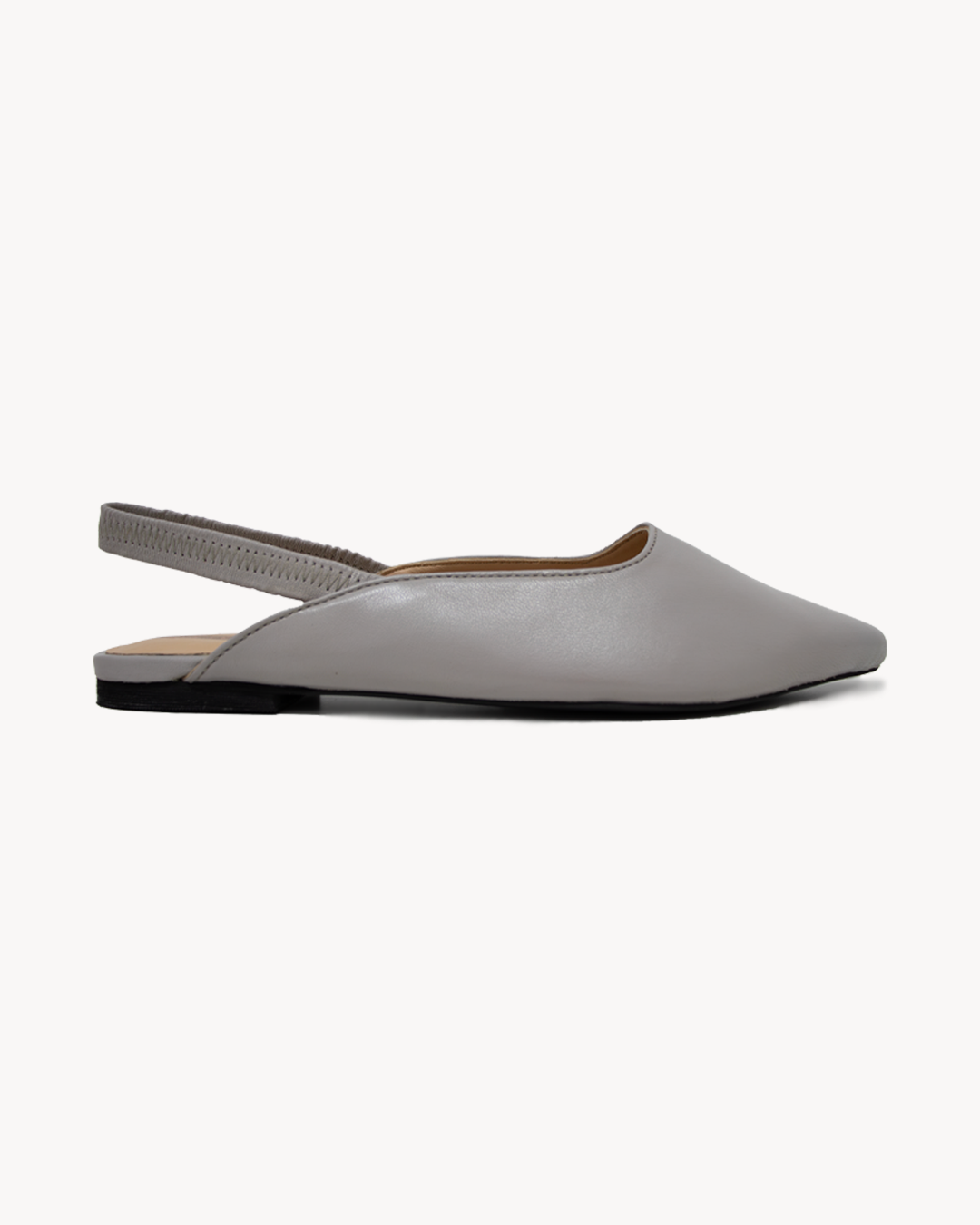 Leather slingbacks