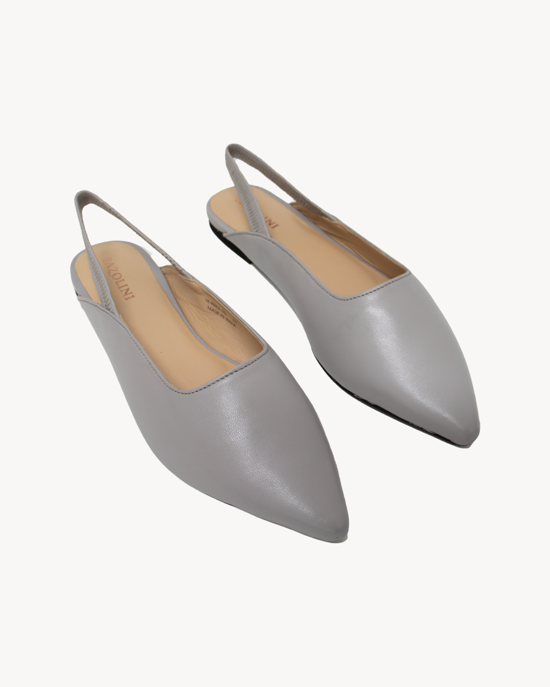 Leather slingbacks