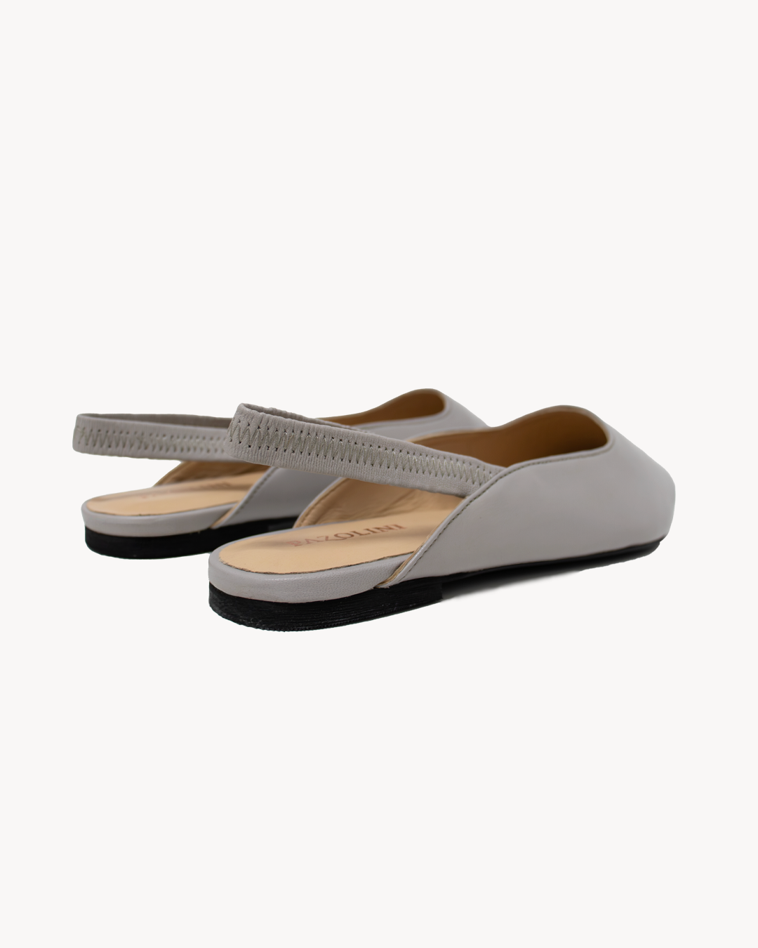 Leather slingbacks