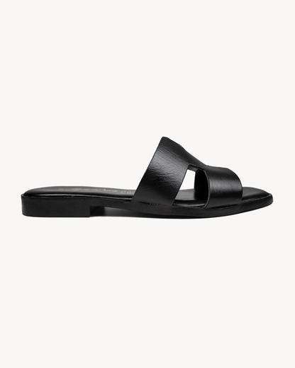H leather sandal