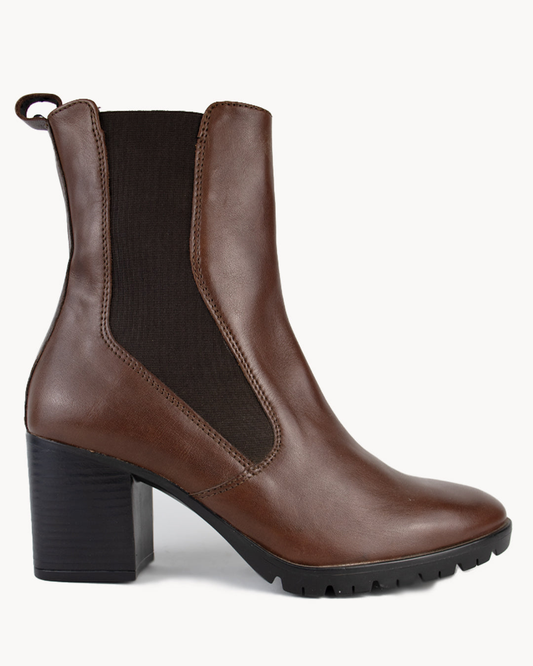 Leather ankle boots