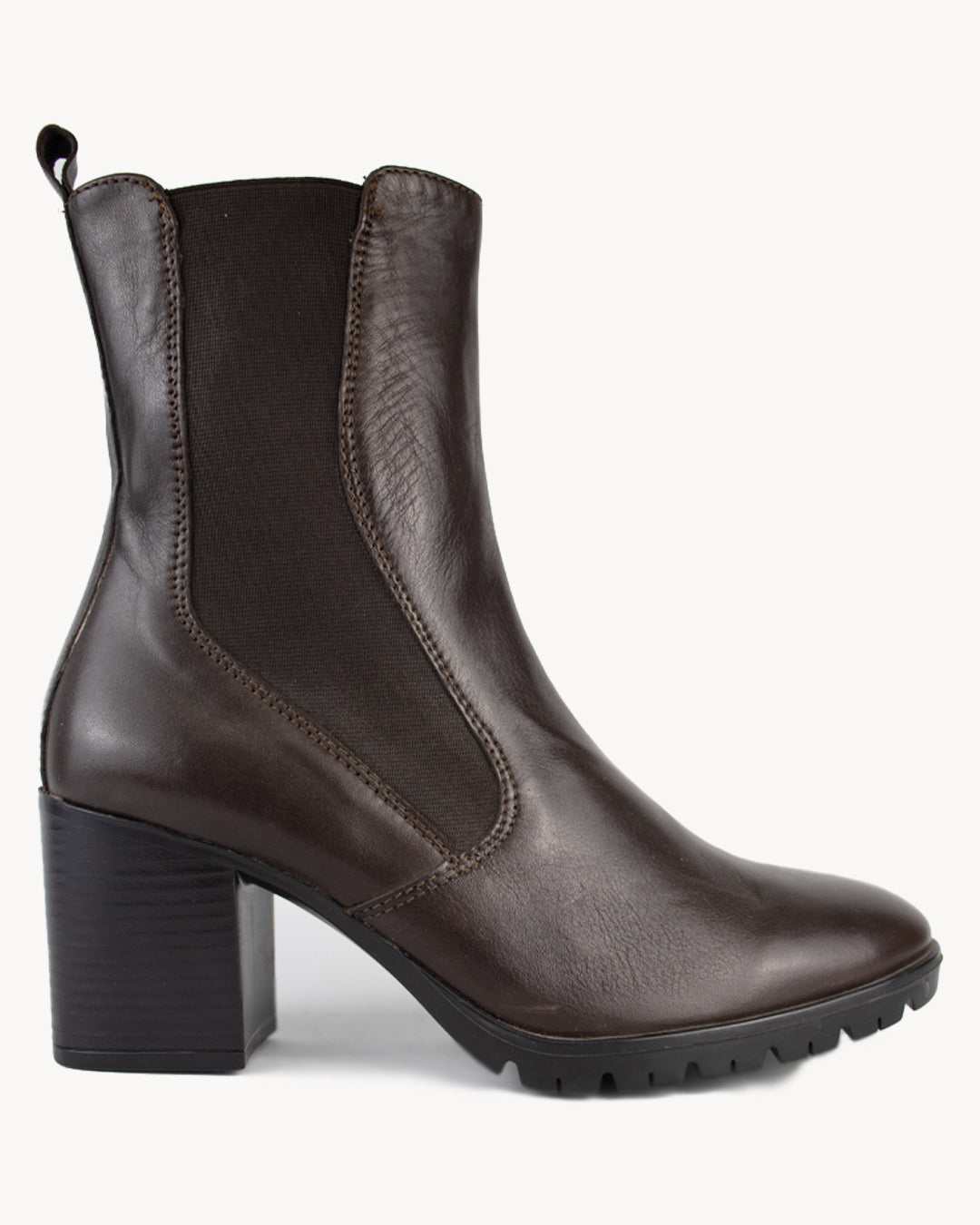 Leather ankle boots