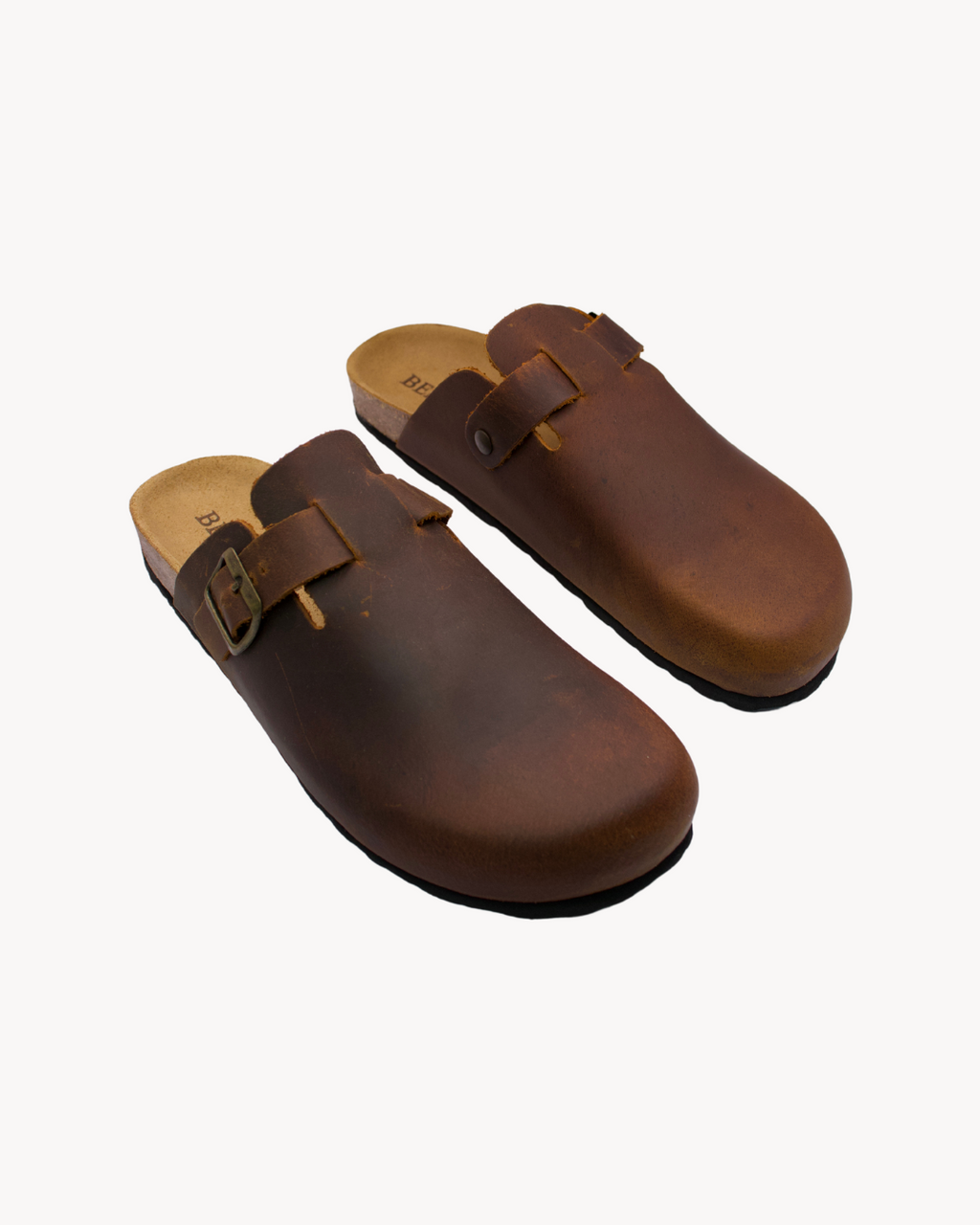 Oiled Leather Mules | MEN