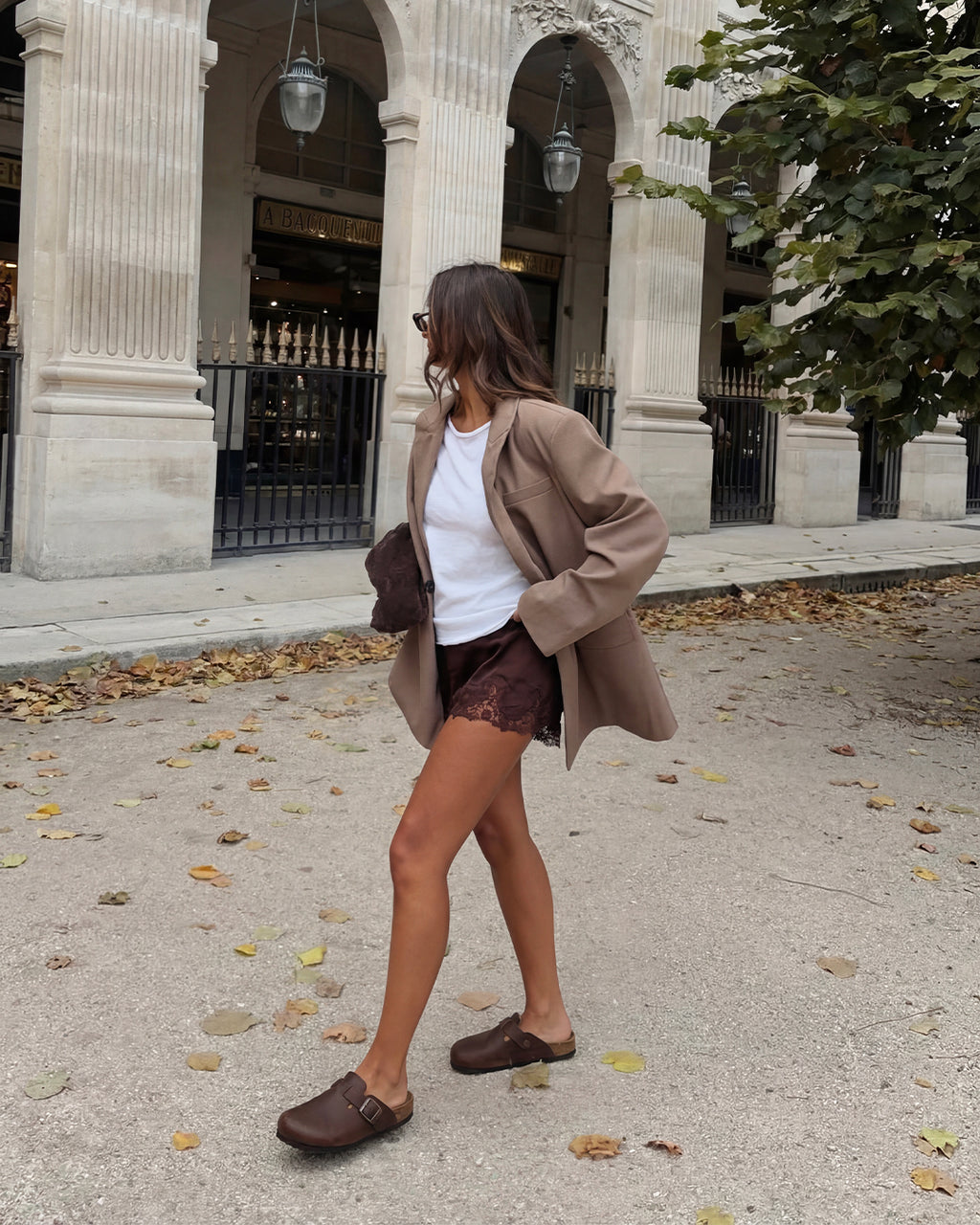 Mules in pelle oliata