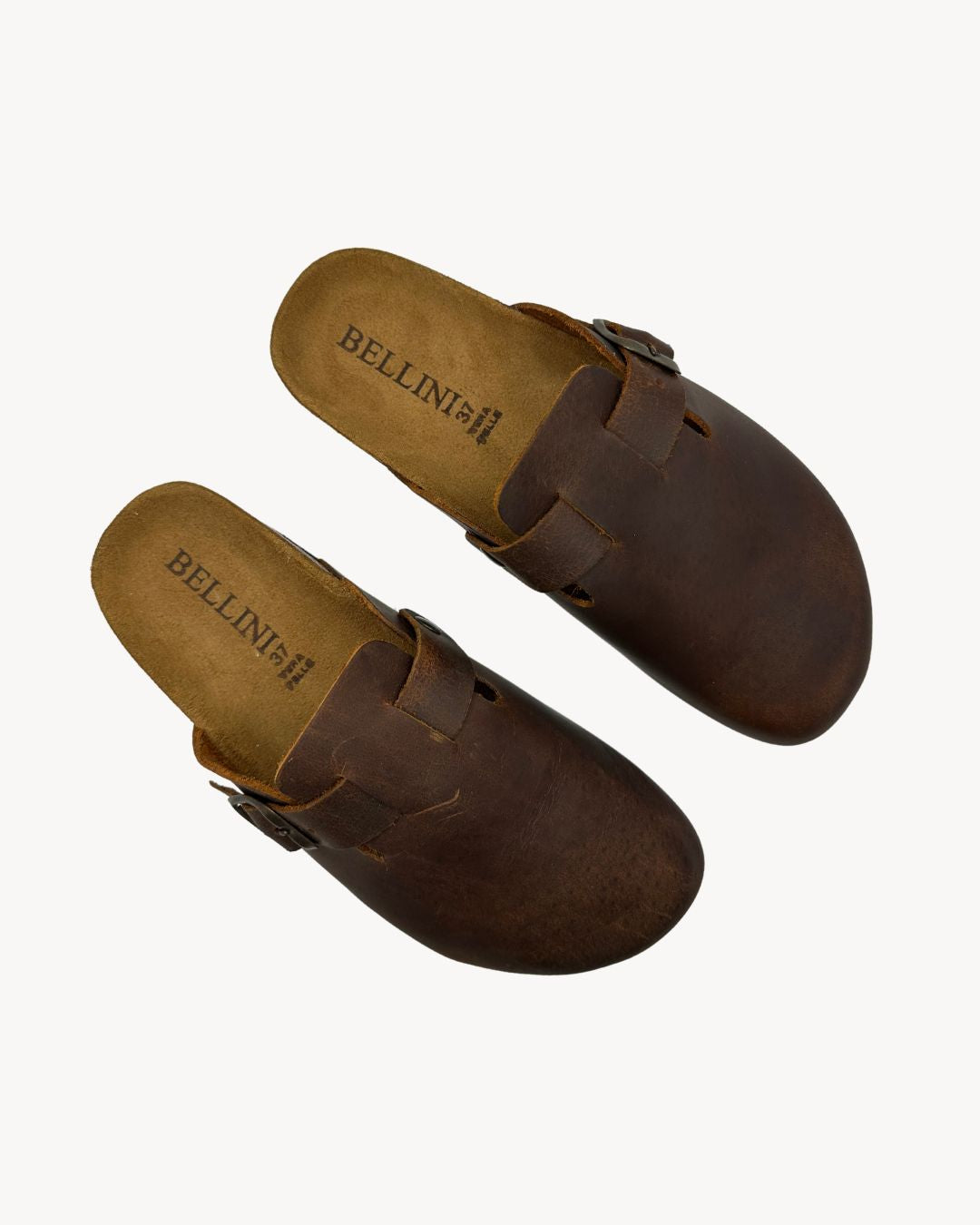 Oiled Leather Mules