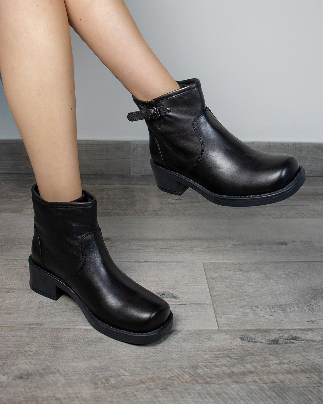 New York leather boots