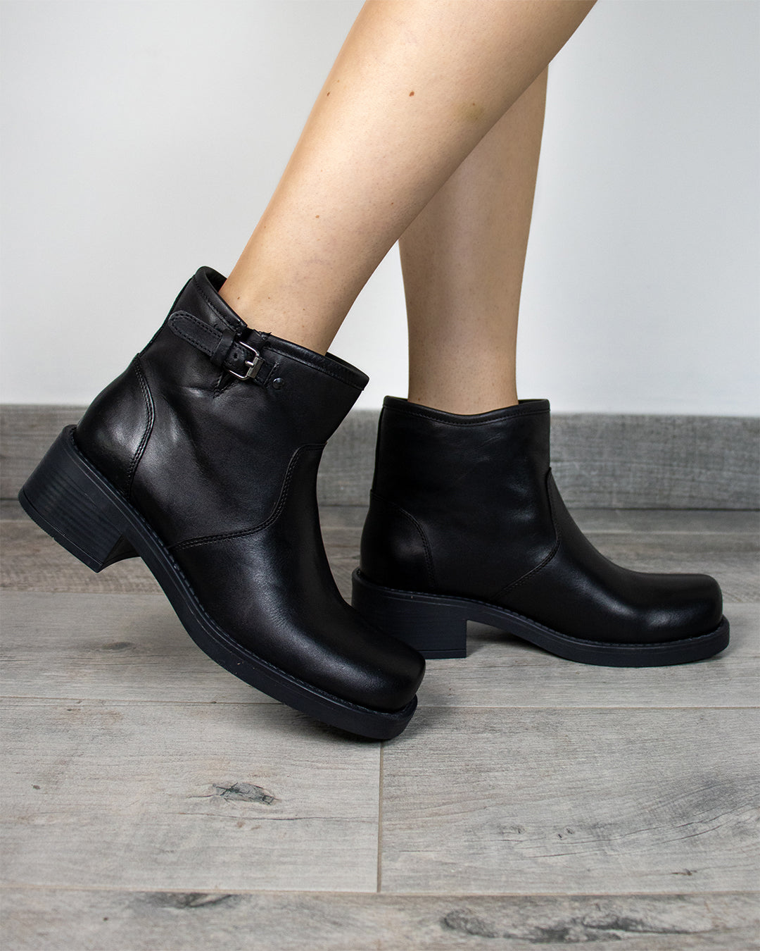 New York leather boots