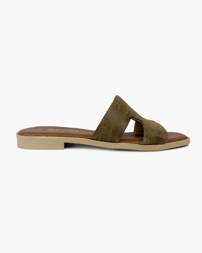 Sandalo H in pelle