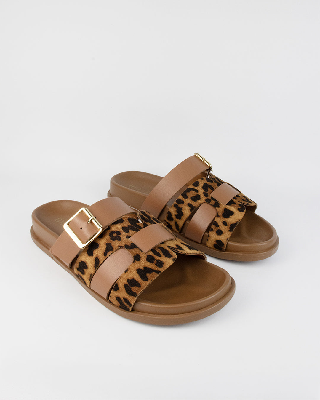 Sandalo donna Bellini Cipro in vera pelle animalier