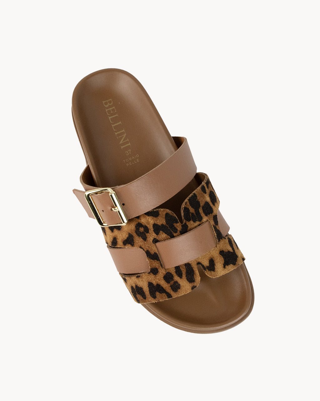 Bellini Cipro women's sandals in genuine animalier leather