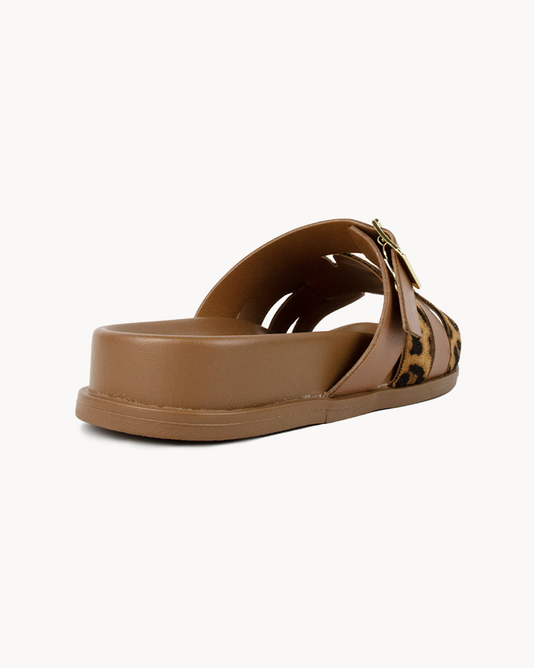 Sandalo donna Bellini Cipro in vera pelle animalier