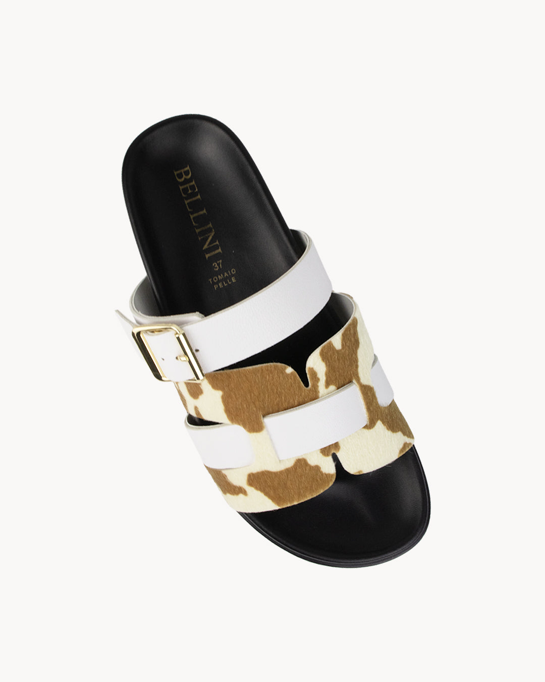 Sandalo donna Bellini Cipro in vera pelle animalier