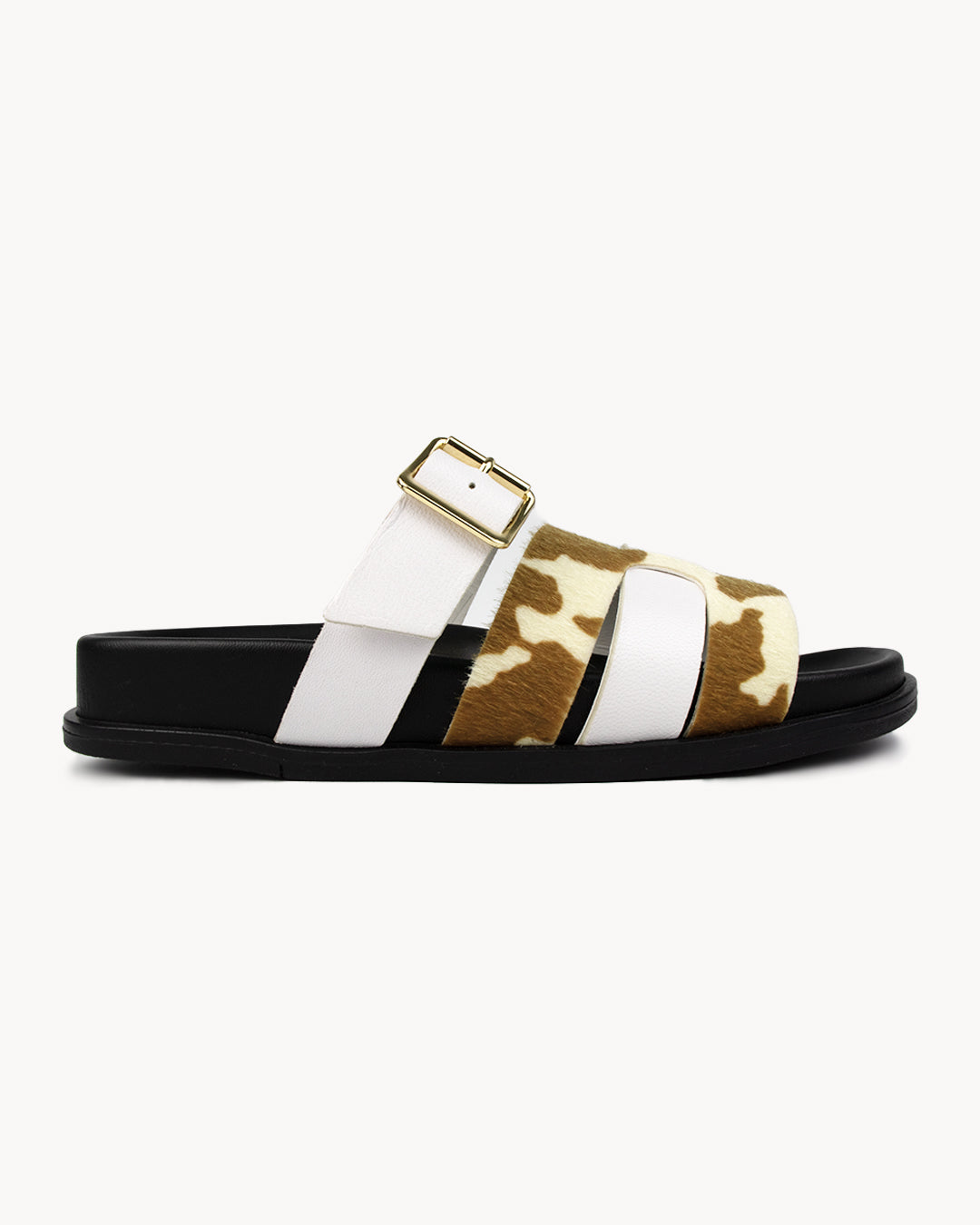 Sandalo donna Bellini Cipro in vera pelle animalier