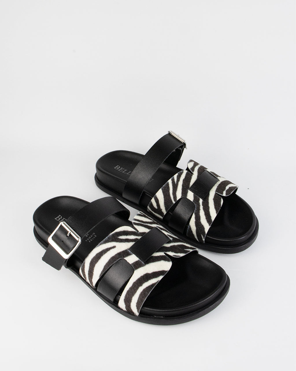 Bellini Cipro women's sandals in genuine animalier leather