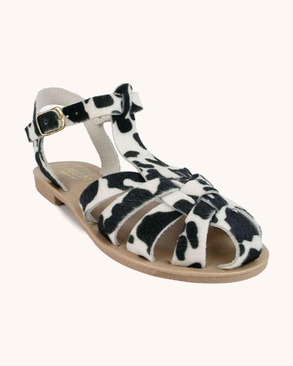 Matera pony skin sandal with strap
