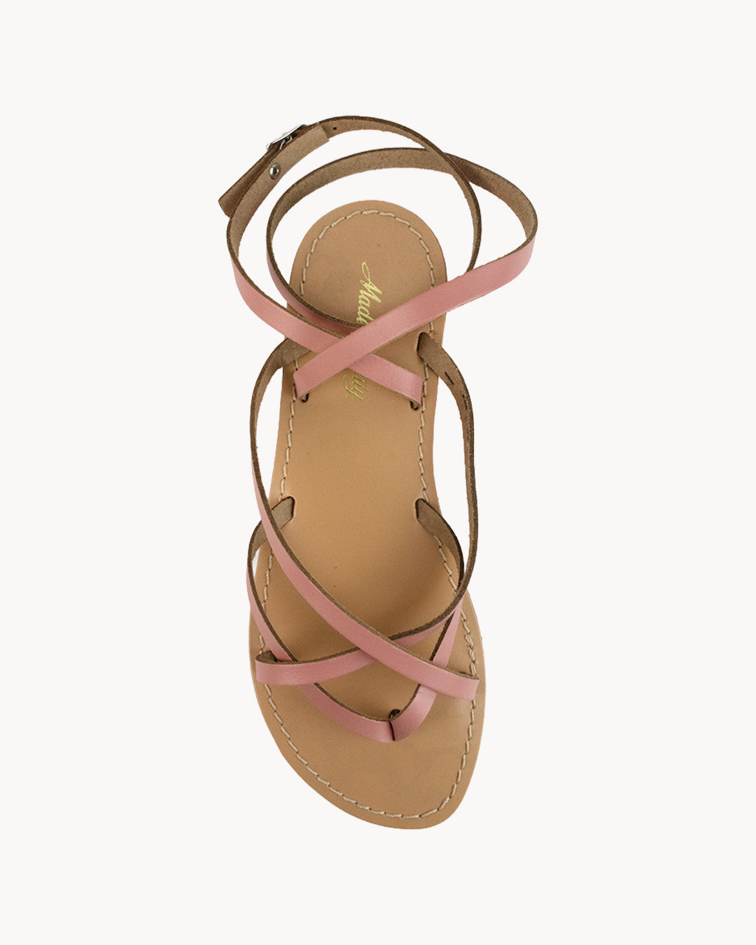 Sandalo donna Grecia in pelle con cinturino