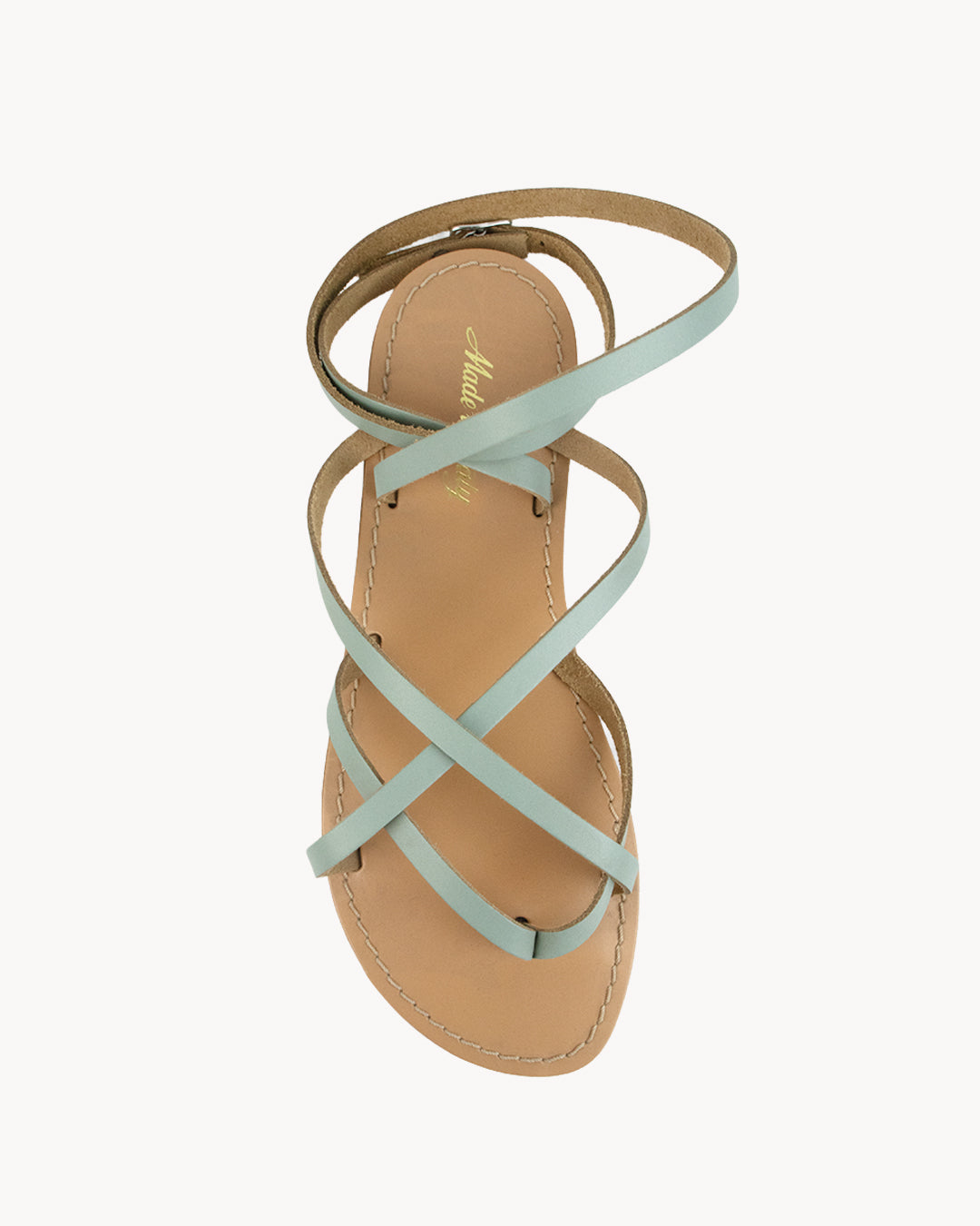 Sandalo donna Grecia in pelle con cinturino