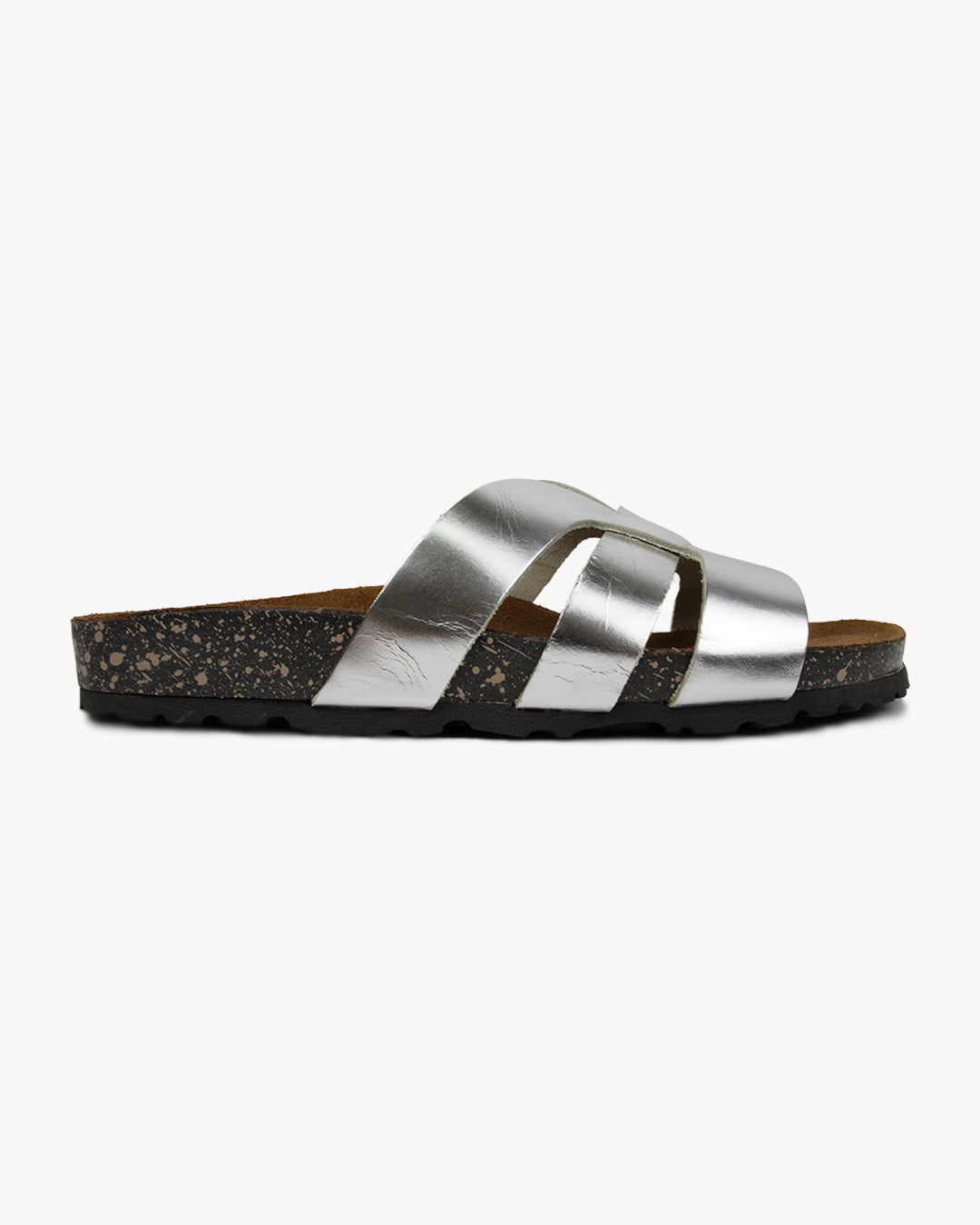 Sandalo Valeria in pelle metallizzata