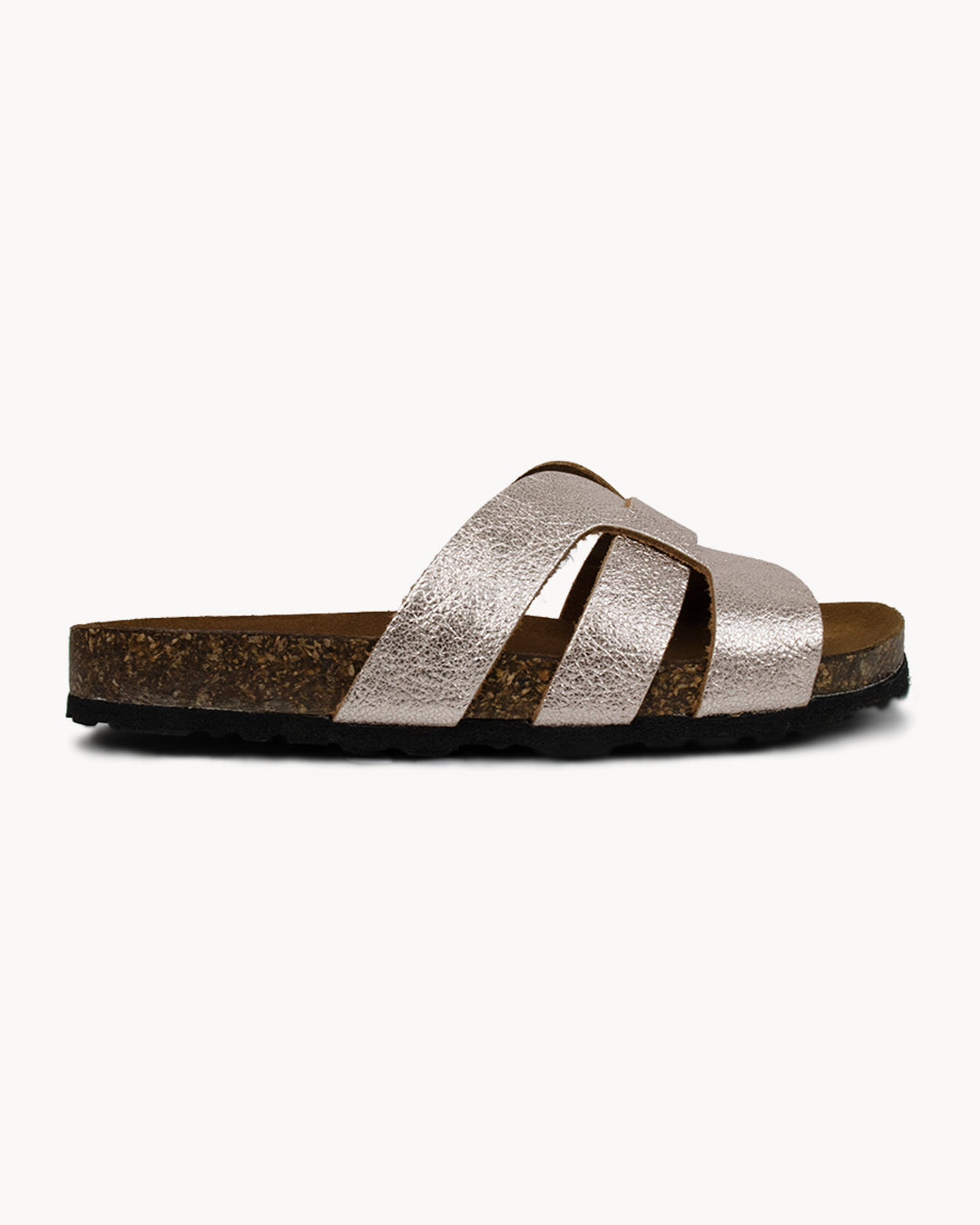 Sandalo Valeria in pelle metallizzata