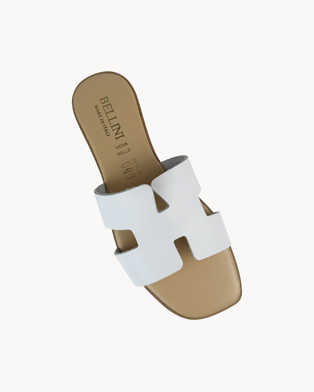 H leather sandal