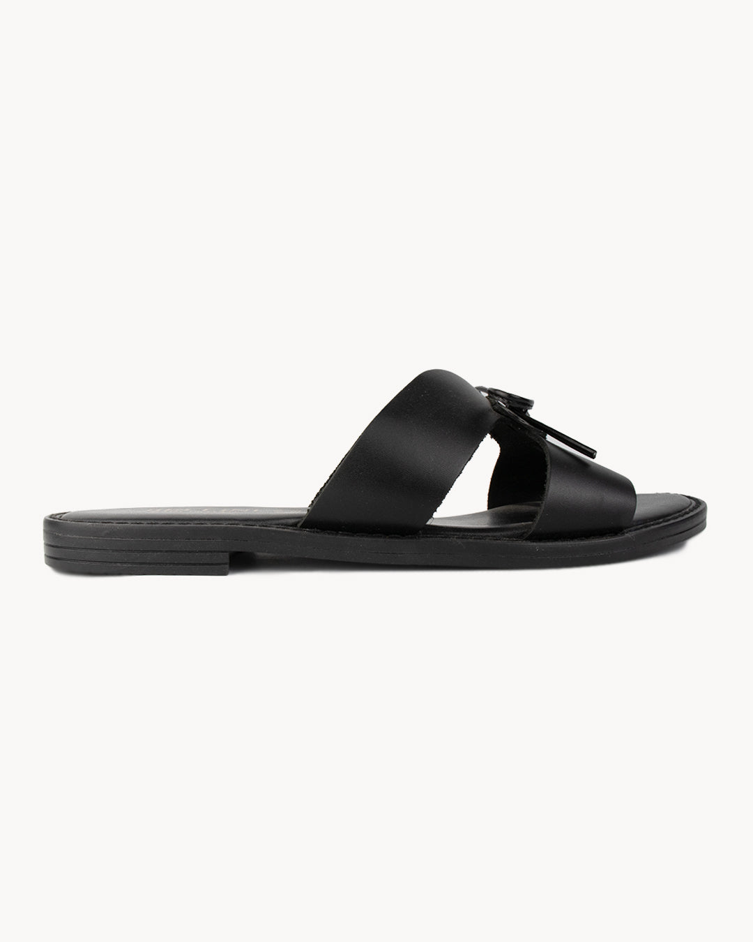 Sandalo H con fiocco in pelle