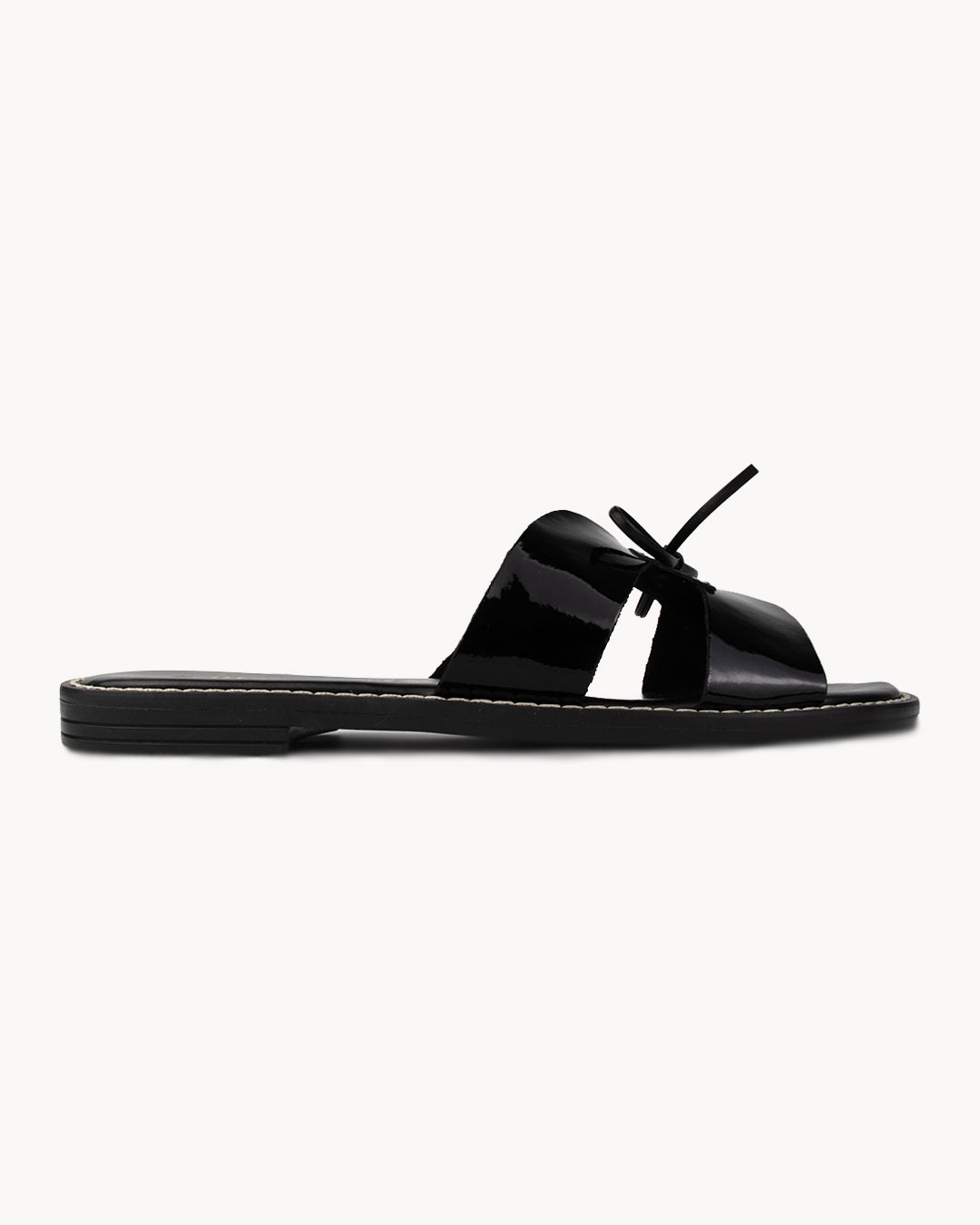 Sandalo H con fiocco in pelle